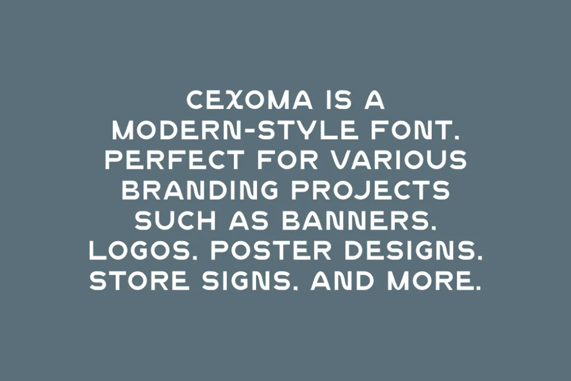 Cexoma - Corporate Logo Font