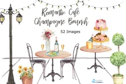 Champagne Brunch - Romantic Cafe