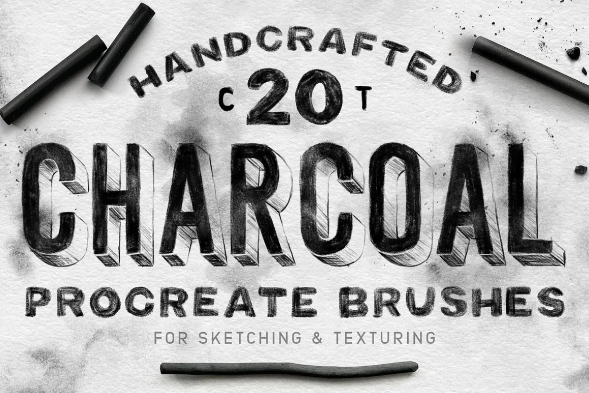 Charcoal Procreate Brushes