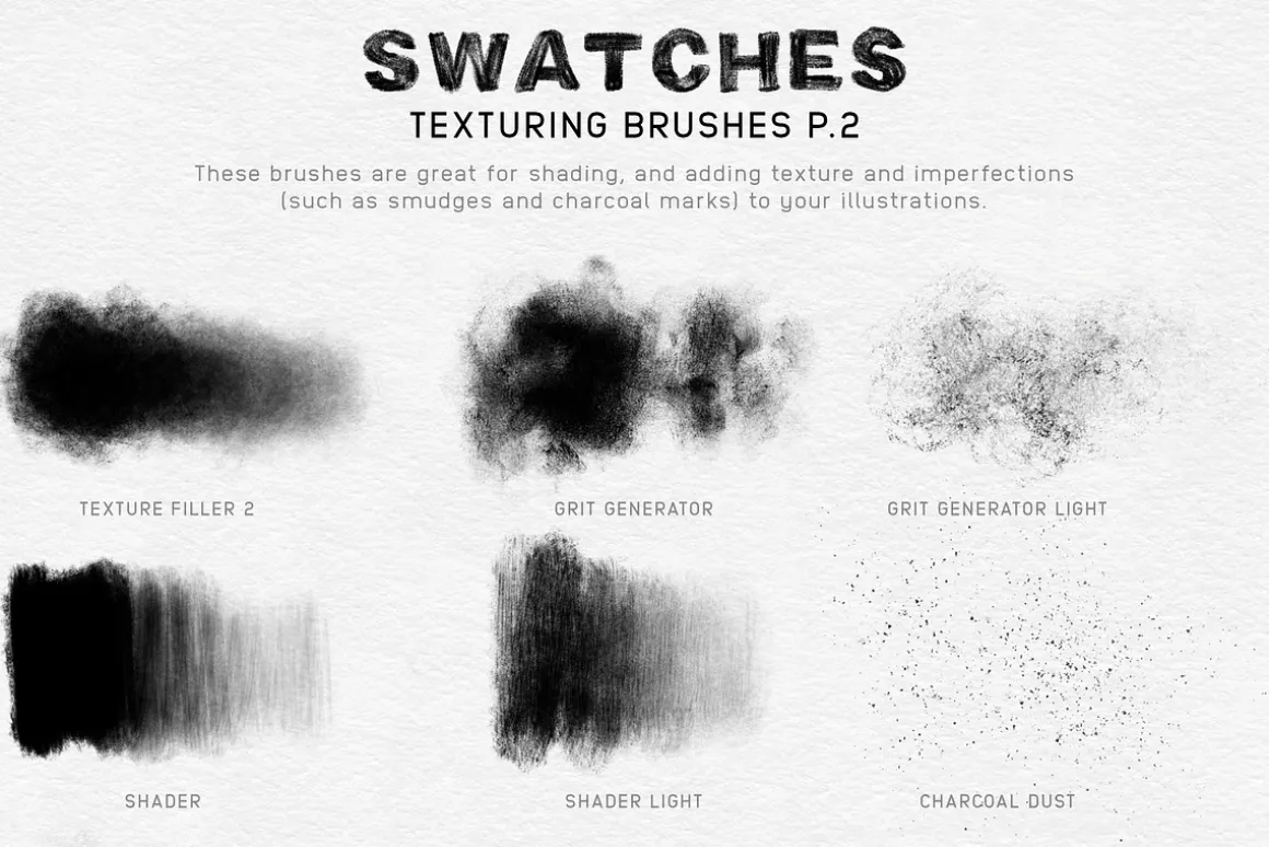 Charcoal Procreate Brushes