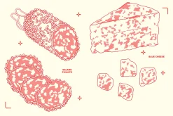 Charcuterie Vector Food Illustration