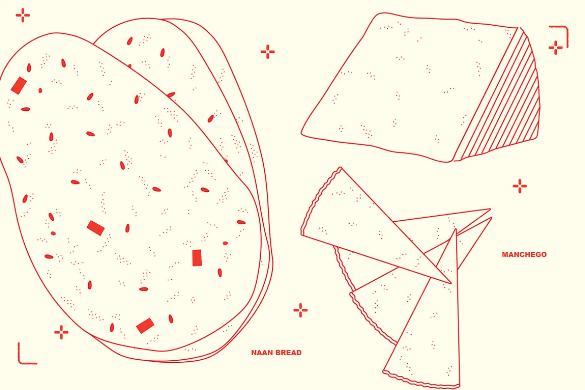 Charcuterie Vector Food Illustration