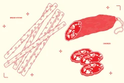 Charcuterie Vector Food Illustration