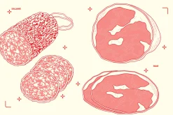 Charcuterie Vector Food Illustration
