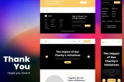 Charity Wireframe Website Vol. 09