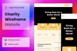 Charity Wireframe Website Vol. 03