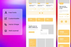 Charity Wireframe Website Vol. 03