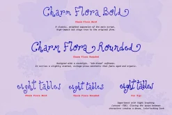 Charm Flora// Curly Font Set