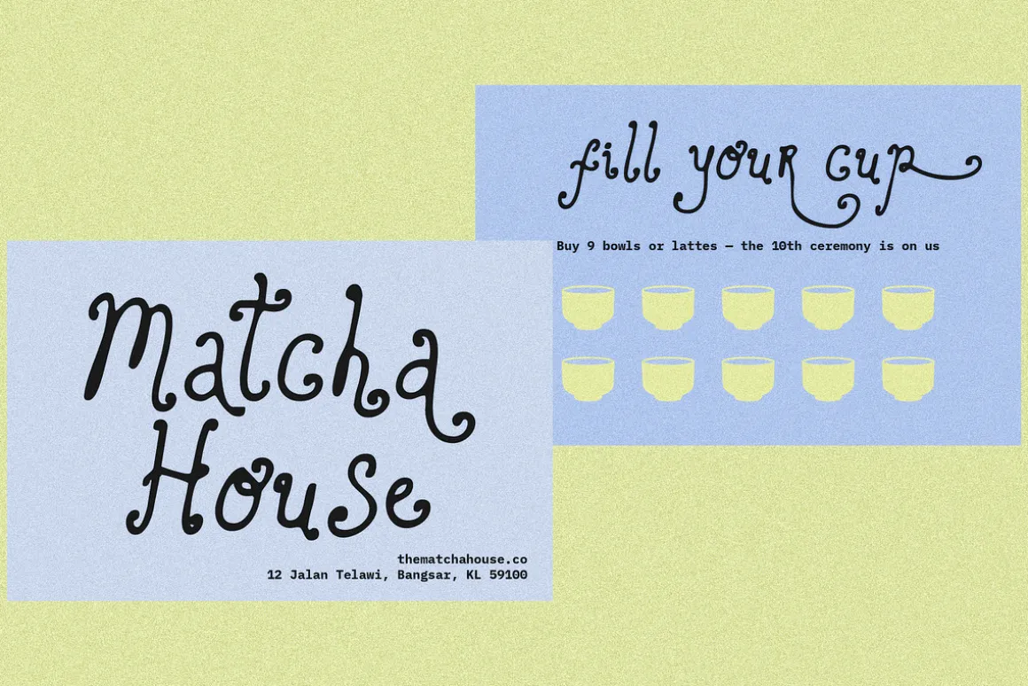 Charm Flora// Curly Font Set