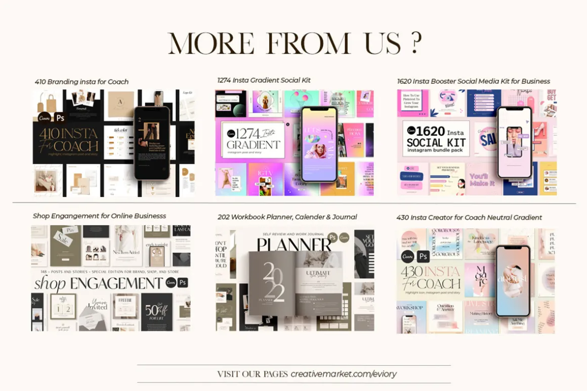 Chart & Graph Duo Palette CANVA PS
