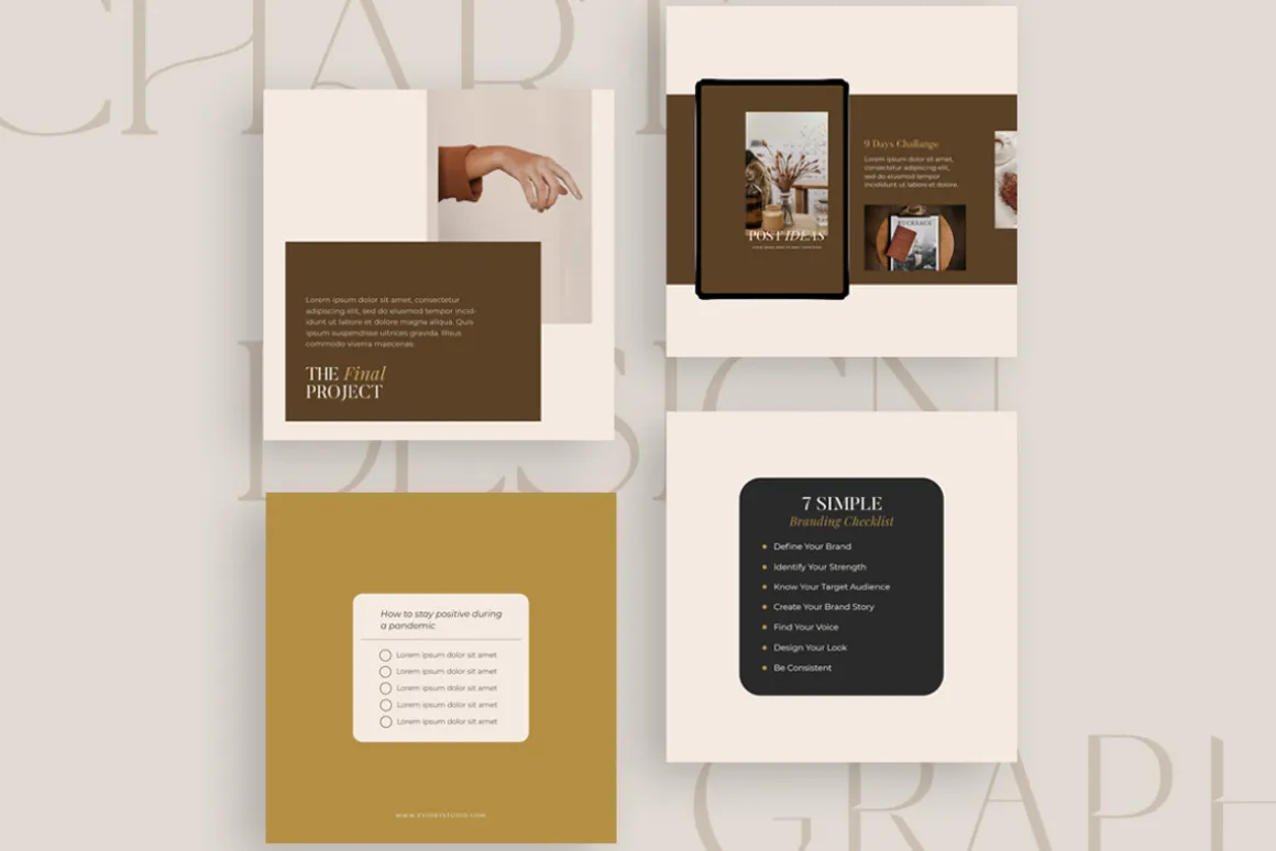 Chart & Graph Duo Palette CANVA PS