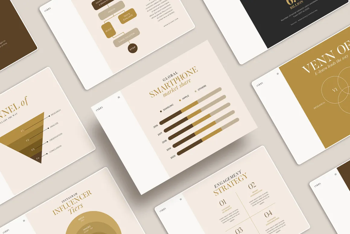 Chart & Graph Duo Palette CANVA PS