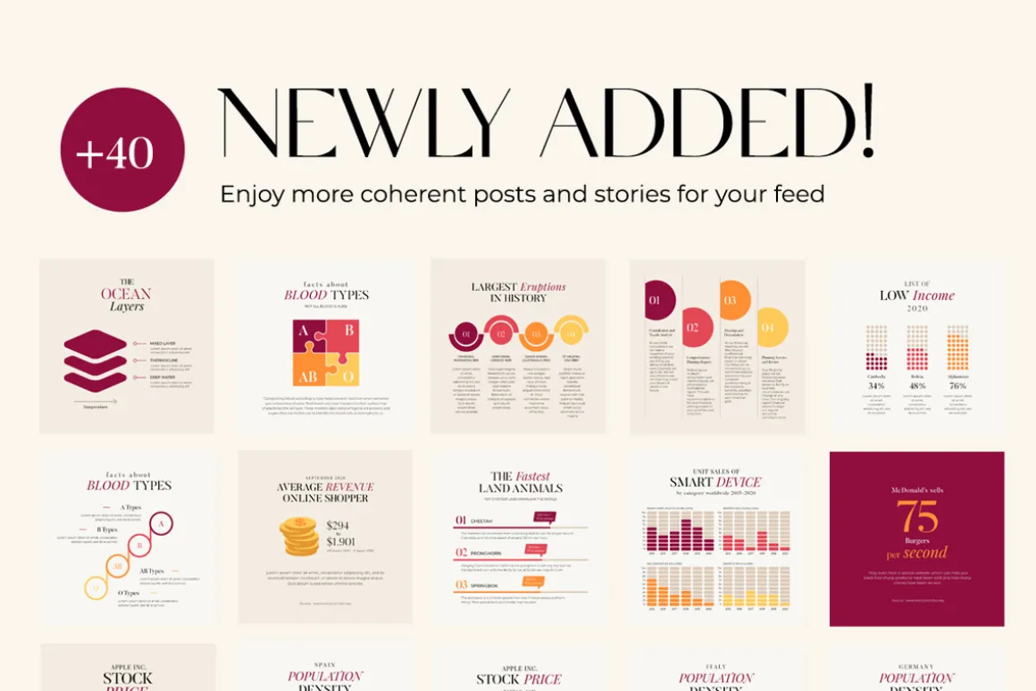 Chart & Graph Duo Palette CANVA PS