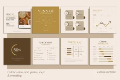 Chart & Graph Duo Palette CANVA PS