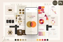 Chart & Graph Duo Palette CANVA PS