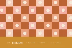 Checkered Painted Seamless Patterns