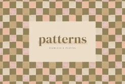 Checkered Painted Seamless Patterns