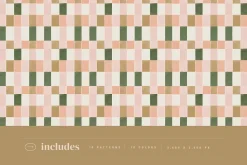 Checkered Painted Seamless Patterns
