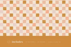 Checkered Painted Seamless Patterns