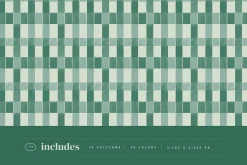 Checkered Painted Seamless Patterns