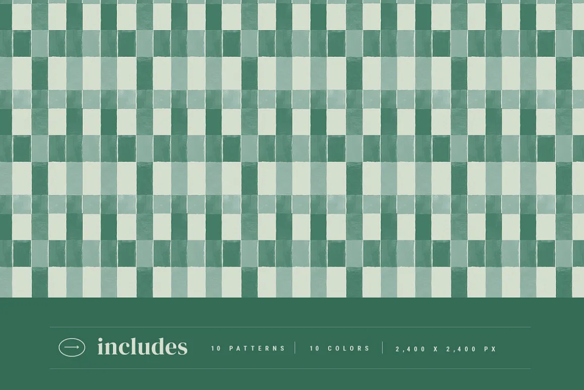 Checkered Painted Seamless Patterns