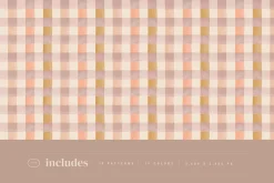 Checkered Painted Seamless Patterns