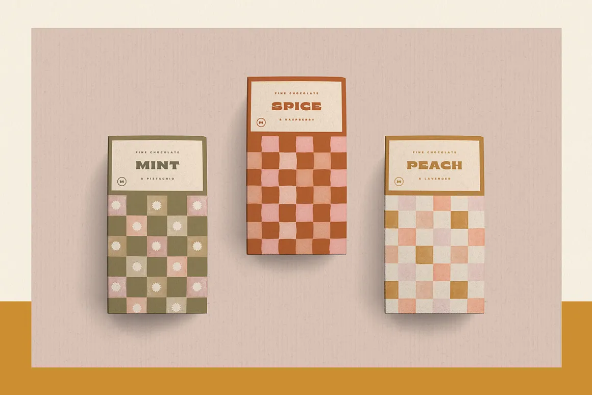 Checkered Painted Seamless Patterns