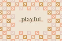 Checkered Painted Seamless Patterns
