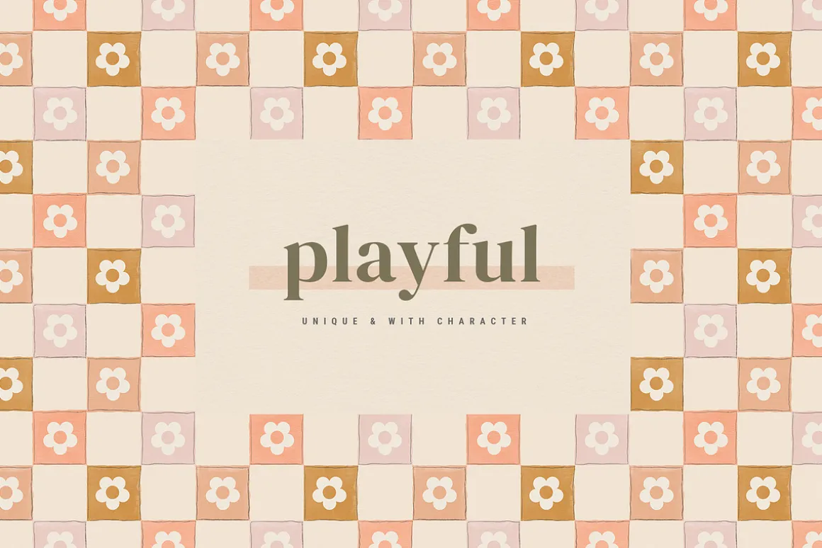 Checkered Painted Seamless Patterns