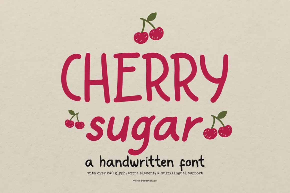 Cherry Sugar | Handwritten Font