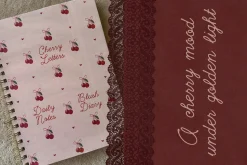 Cherry Merlot Vintage Ink Script