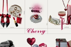 Cherry vibe Mixed media collage