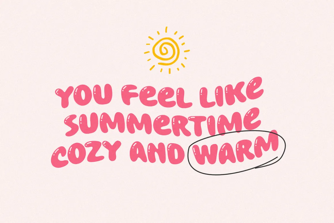 Chewy Bubble - Fat & Handy Font