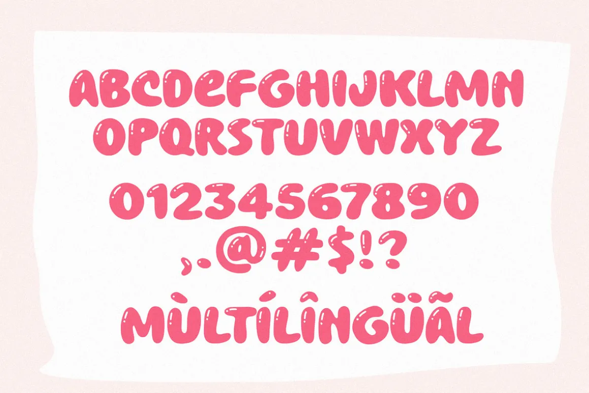 Chewy Bubble - Fat & Handy Font