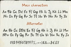 Chicken handwritten scribble font