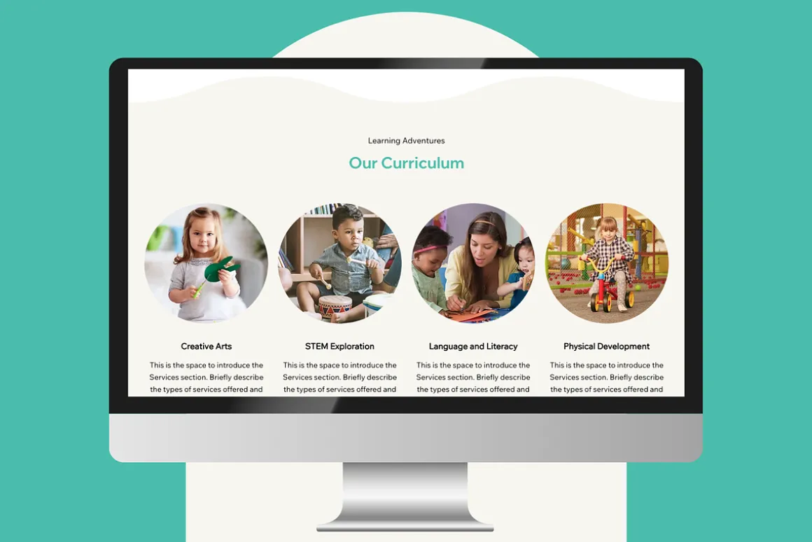 Childcare & Babysitting Wix Template