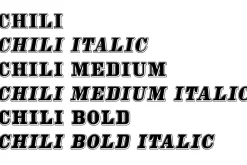 Chili Font Family Complete