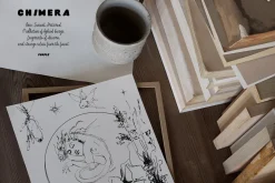 CHIMERA: Raw Surreal Line Art