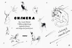CHIMERA: Raw Surreal Line Art