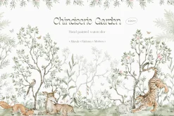 Chinoiserie Watercolor Wild Nature