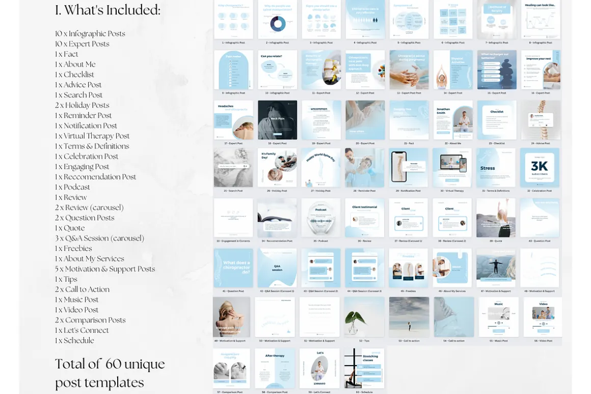 200 Chiropractor Social Media BUNDLE