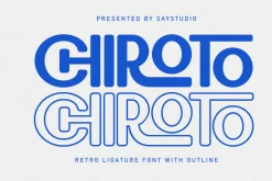 Chiroto - Ligatures Retro Font