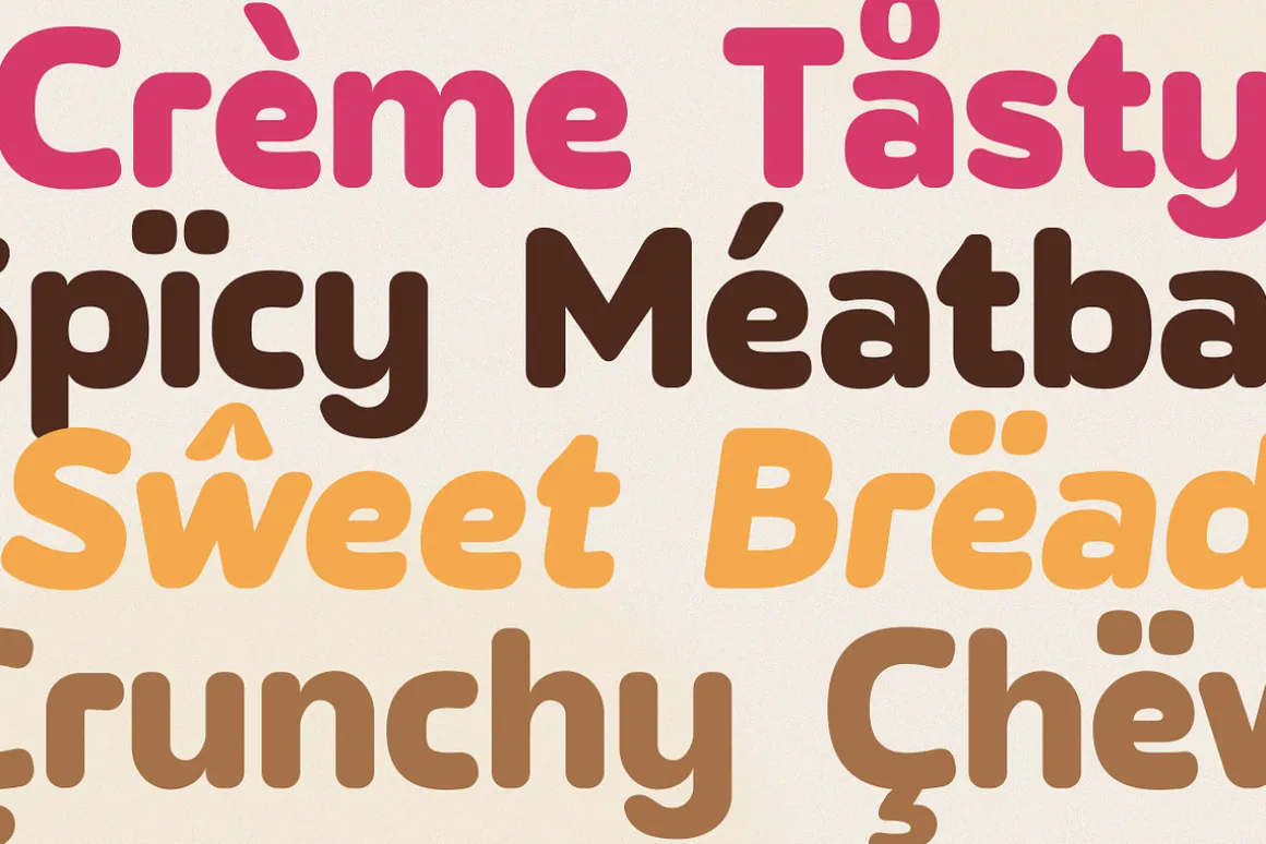 Chocho Aura – Tasty Bold Food Font
