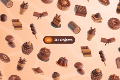Chocolate Day 3D Icons