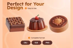 Chocolate Day 3D Icons