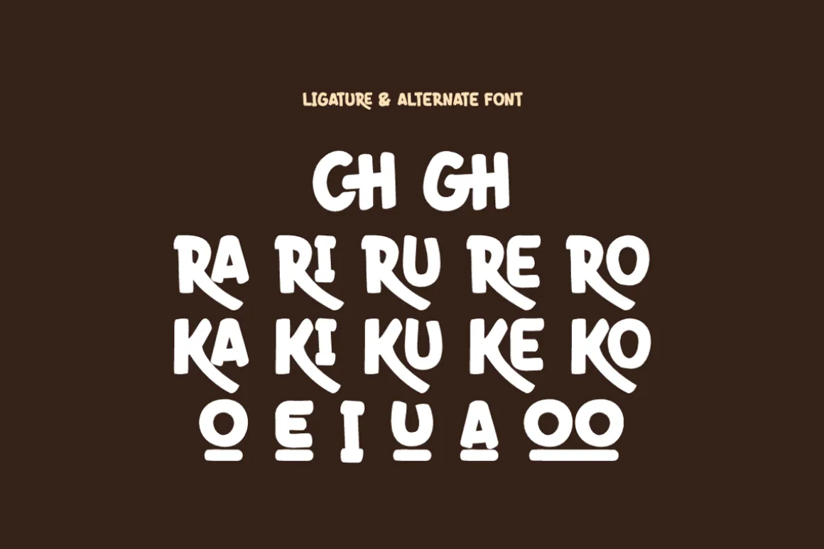 Chokas Sracki - Food Font