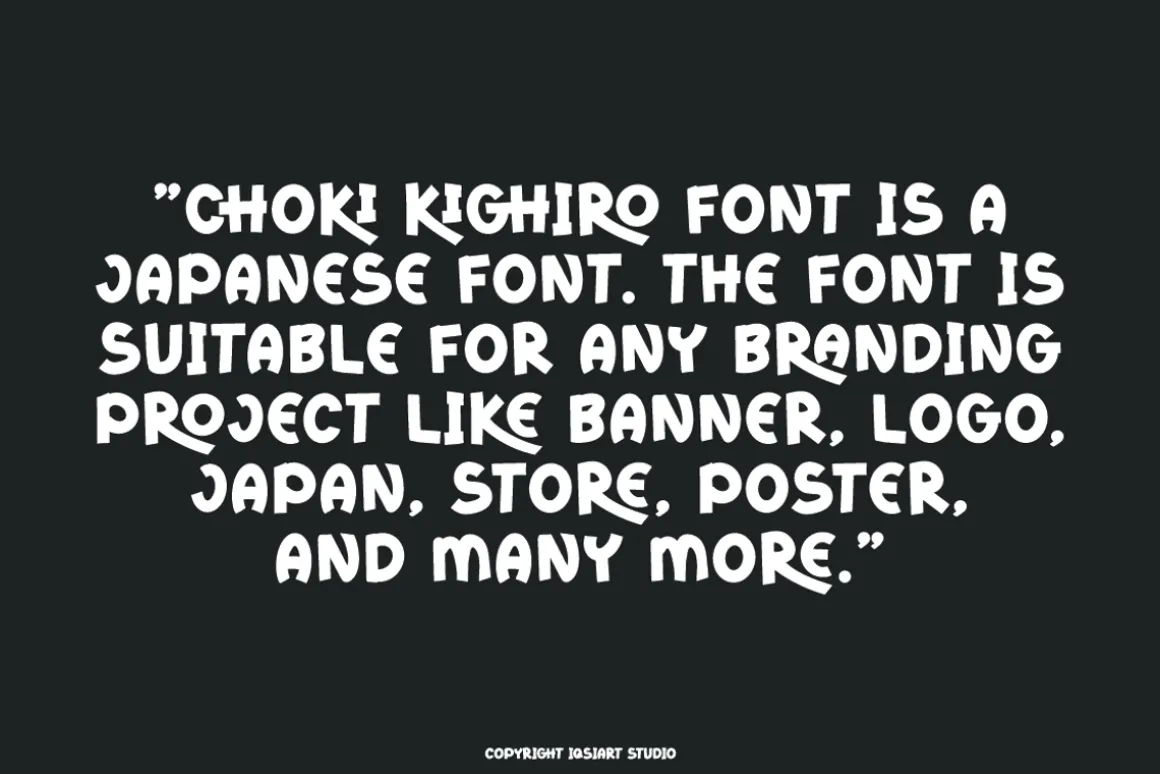 Choki Kighiro - Japan Font