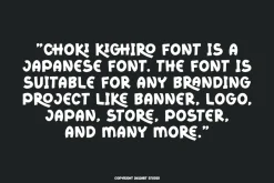 Choki Kighiro - Japan Font