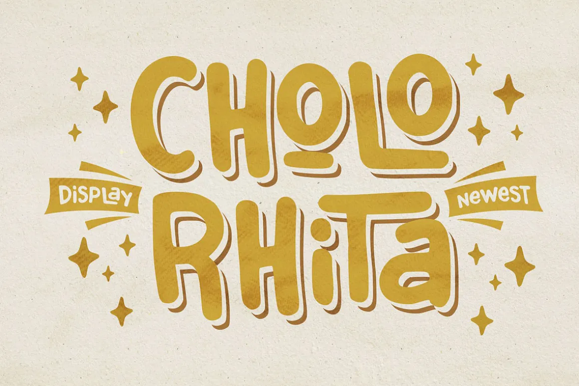 Cholo Rhita - Kids Display Font