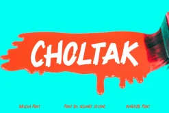 Choltak - Paint Brush Font